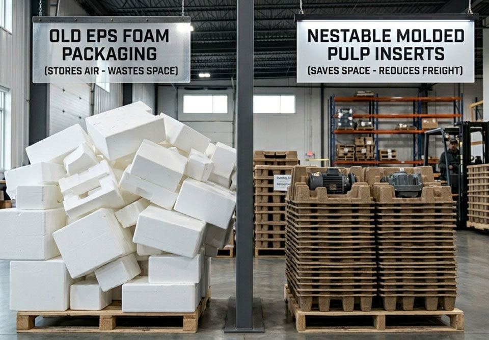 Pulp molded inserts